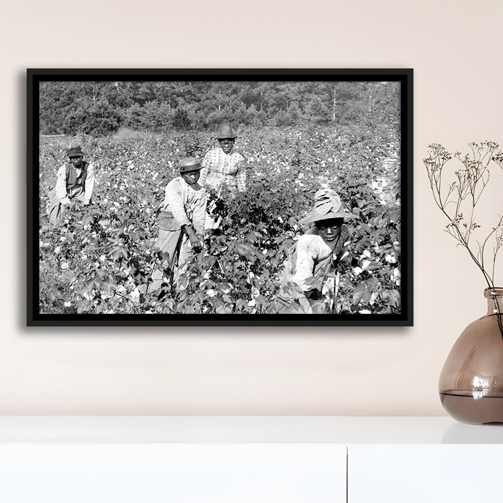 African American Women Photo Print, Black and White, Black History Month Art, Floating Framed Canvas Print