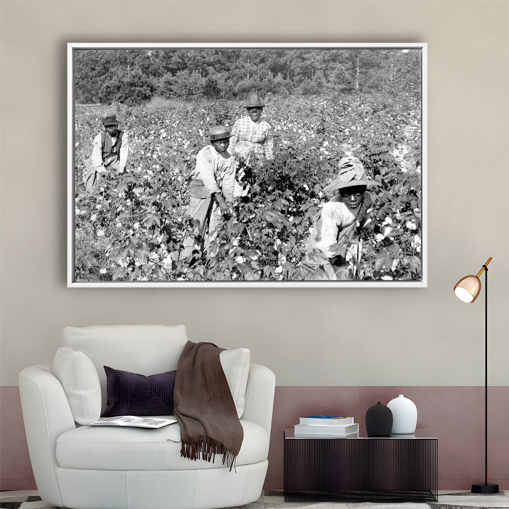 African American Women Photo Print, Black and White, Black History Month Art, Floating Framed Canvas Print
