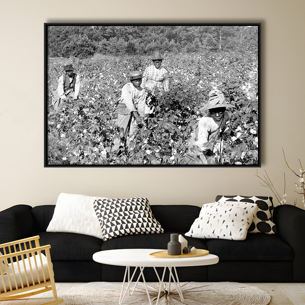 African American Women Photo Print, Black and White, Black History Month Art, Floating Framed Canvas Print