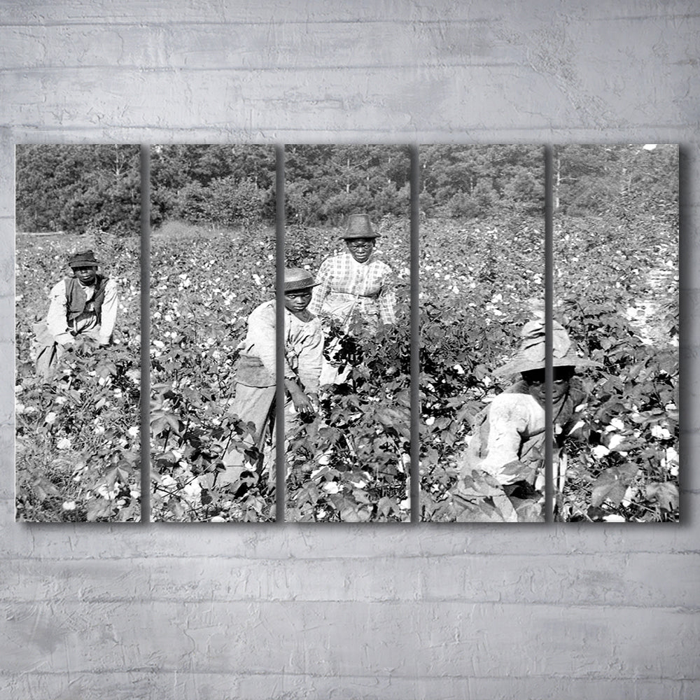 African American Women Photo Print, Black and White, Black History Month Art, 5 Pieces Large Canvas Print