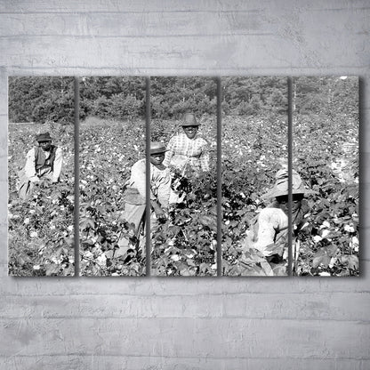 African American Women Photo Print, Black and White, Black History Month Art, 5 Pieces Large Canvas Print