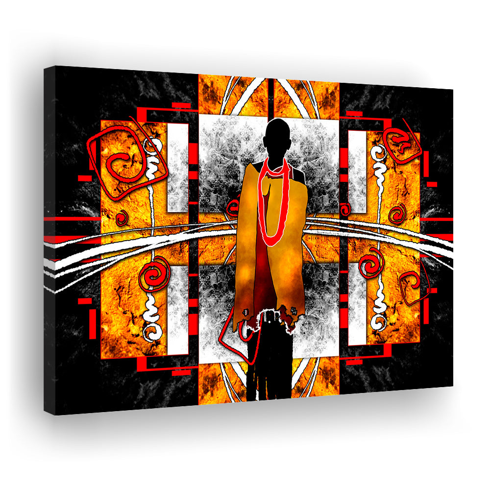 African Ethnic Wall Decor African, Canvas Print Wall Art, Wall Decor, Painting Canvas