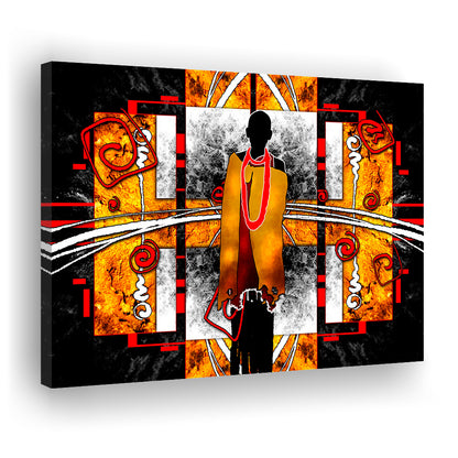African Ethnic Wall Decor African, Canvas Print Wall Art, Wall Decor, Painting Canvas