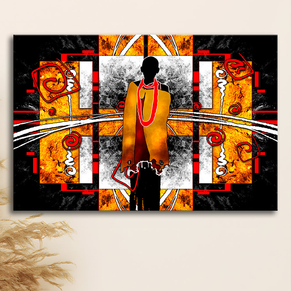 African Ethnic Wall Decor African, Canvas Print Wall Art, Wall Decor, Painting Canvas