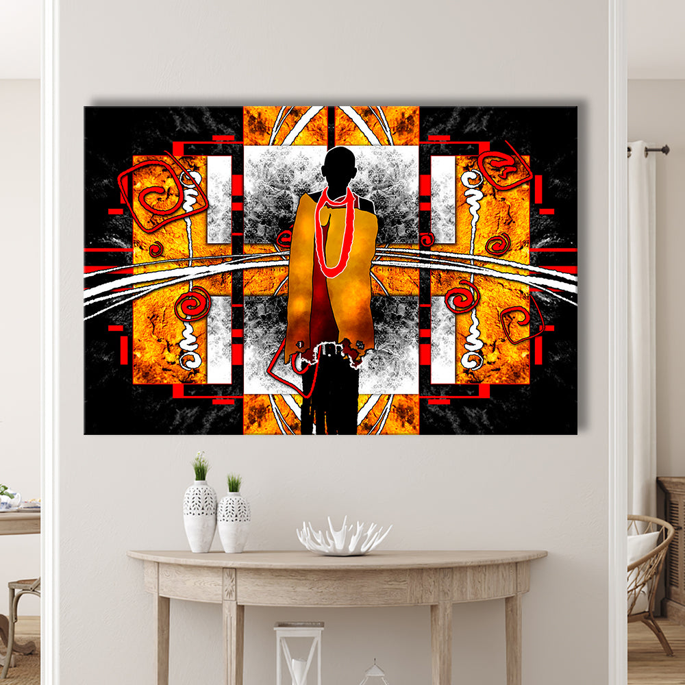 African Ethnic Wall Decor African, Canvas Print Wall Art, Wall Decor, Painting Canvas