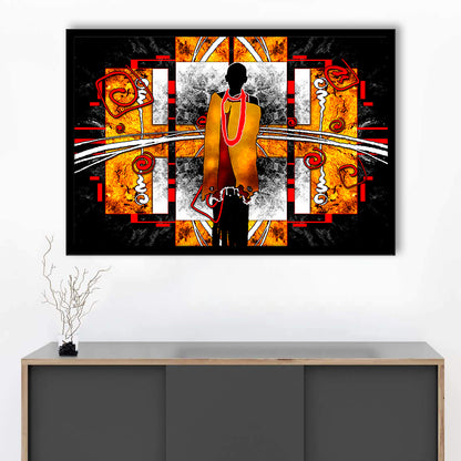 African Ethnic wall decor African, Framed Art Print Wall Decor, Picture Framed