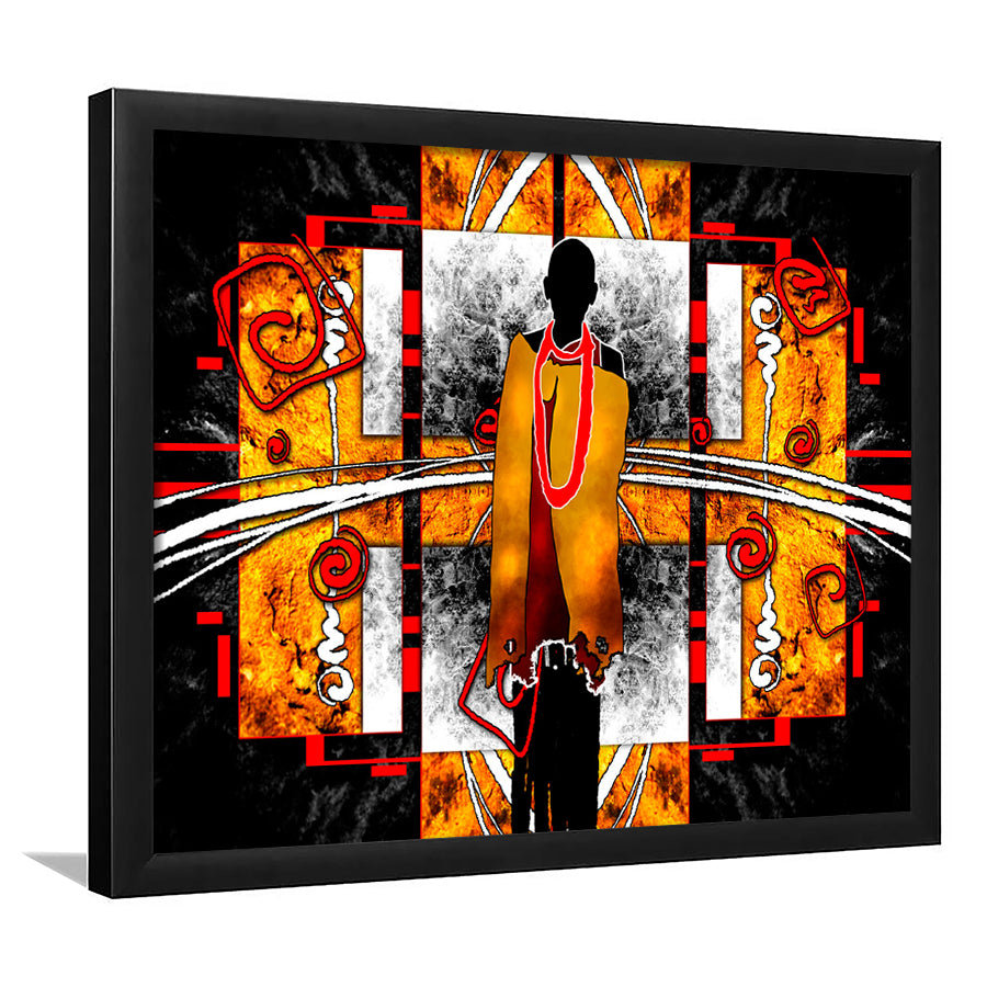 African Ethnic wall decor African, Framed Art Print Wall Decor, Picture Framed