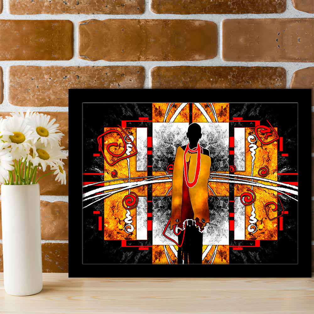 African Ethnic wall decor African, Framed Art Print Wall Decor, Picture Framed