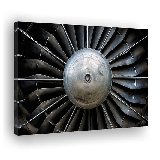 Aircraft Art Turbine Wall Art, Turbine Wall Decor, Plane Canvas Print Artwork, Cavas Print Wall Art Hom Decor