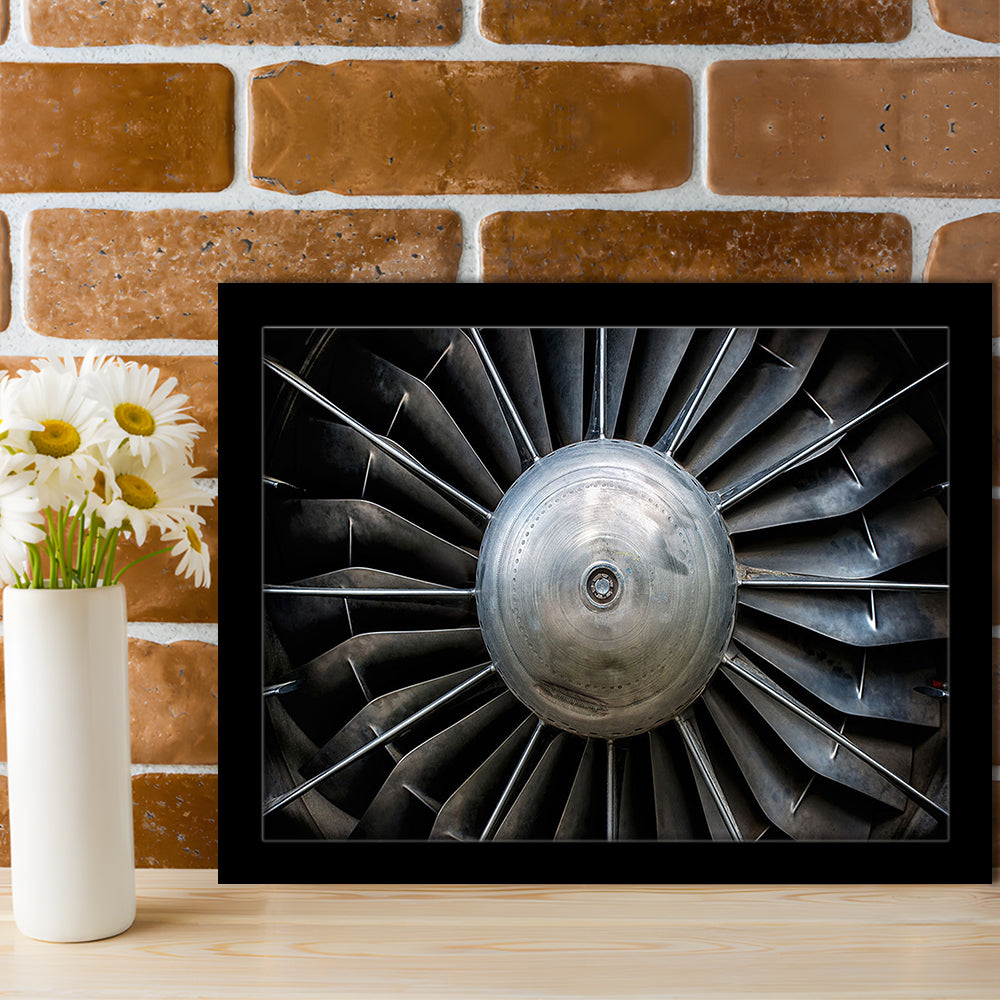 Aircraft Art Turbine Wall Art, Turbine Wall Decor, Plane Art Prints Artwork, Framed Art Print, Picture Framed