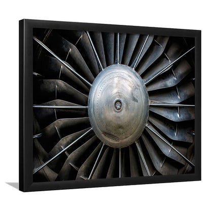 Aircraft Art Turbine Wall Art, Turbine Wall Decor, Plane Art Prints Artwork, Framed Art Print, Picture Framed