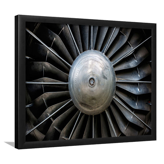 Aircraft Art Turbine Wall Art, Turbine Wall Decor, Plane Art Prints Artwork, Framed Art Print, Picture Framed