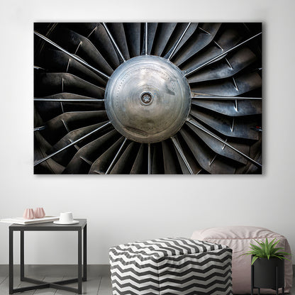 Aircraft Art Turbine Wall Art, Turbine Wall Decor, Plane Canvas Print Artwork, Cavas Print Wall Art Hom Decor