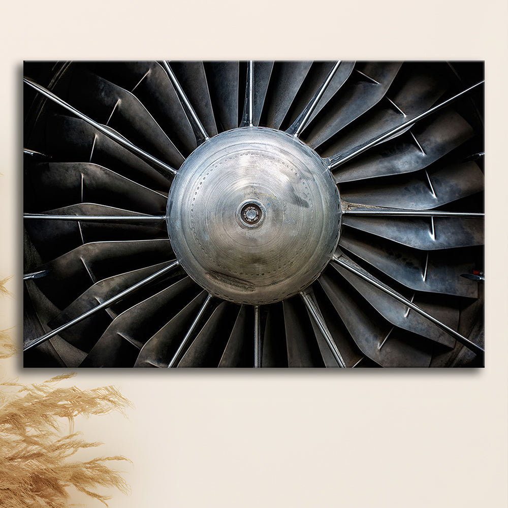 Aircraft Art Turbine Wall Art, Turbine Wall Decor, Plane Canvas Print Artwork, Cavas Print Wall Art Hom Decor