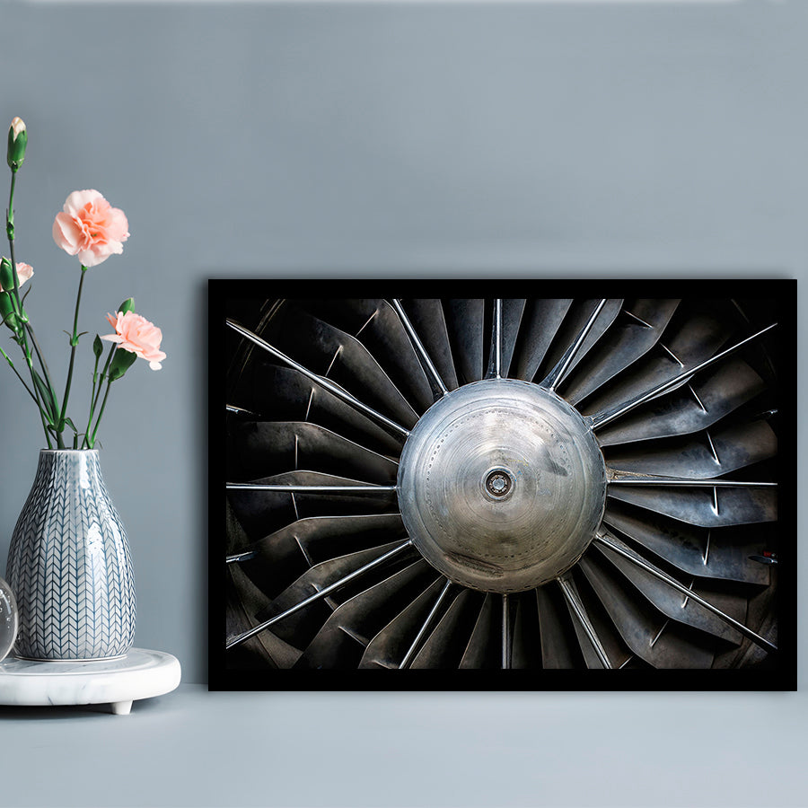 Aircraft Art Turbine Wall Art, Turbine Wall Decor, Plane Art Prints Artwork, Framed Art Print, Picture Framed