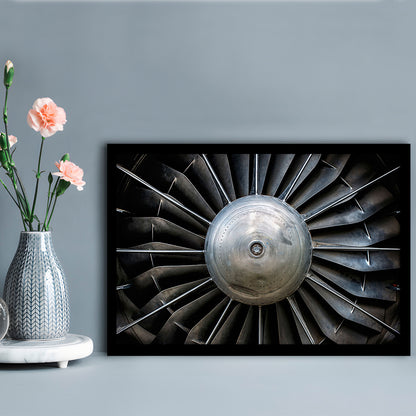 Aircraft Art Turbine Wall Art, Turbine Wall Decor, Plane Art Prints Artwork, Framed Art Print, Picture Framed