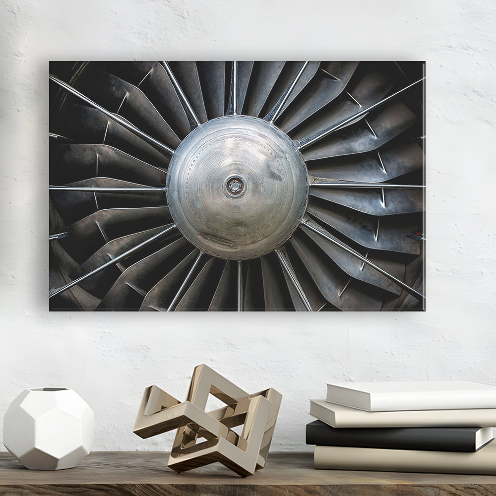 Aircraft Art Turbine Wall Art, Turbine Wall Decor, Plane Canvas Print Artwork, Cavas Print Wall Art Hom Decor