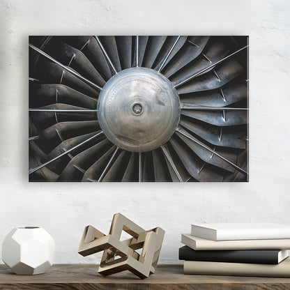 Aircraft Art Turbine Wall Art, Turbine Wall Decor, Plane Canvas Print Artwork, Cavas Print Wall Art Hom Decor