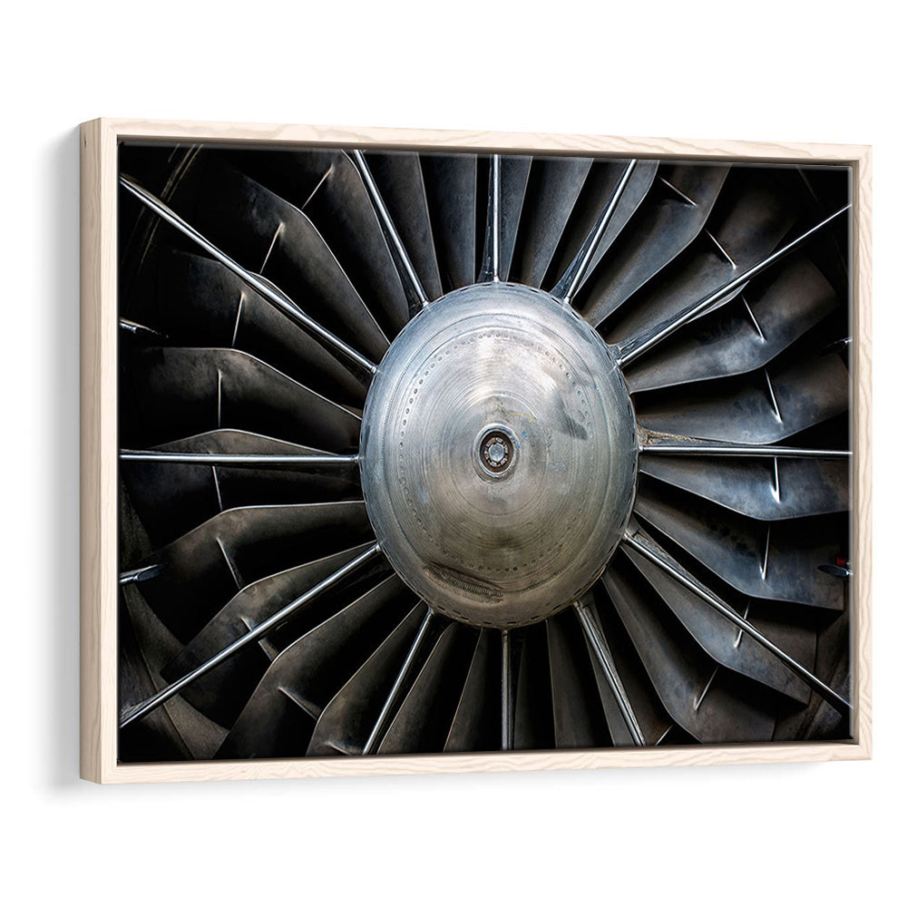 Aircraft Art Turbine Wall Art, Turbine Wall Decor, Plane Canvas Print Artwork, Framed Cavas Print, Floating Frame