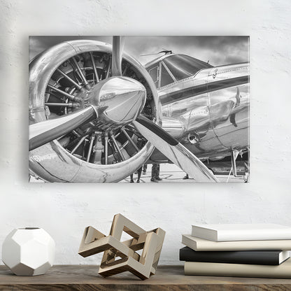Airplane Closeup Aircraft Print, Plane Engine Airplane Decor, Engine Canvas Aircraft Decor, Cavas Print Wall Art Hom Decor