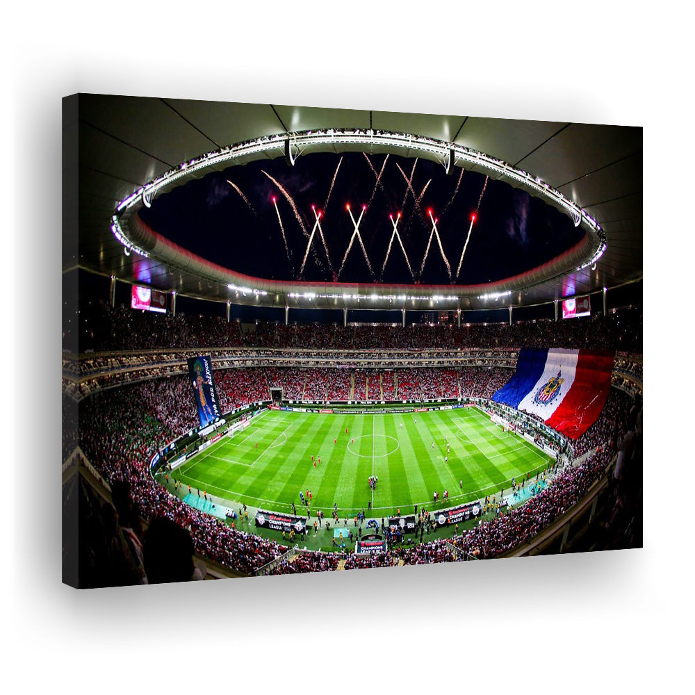 Akron Stadium, Stadium Canvas, Sport Art, Gift for him, Man Cave Decor, Art Print, Canvas Print Wall Art