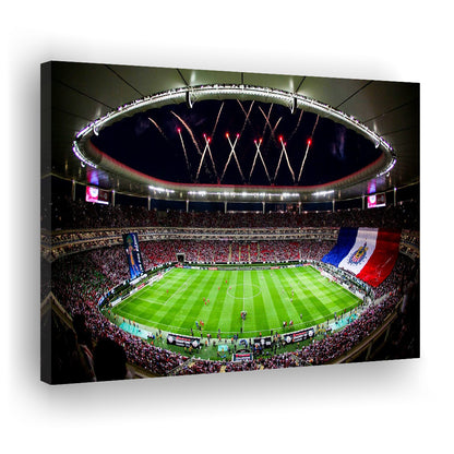 Akron Stadium, Stadium Canvas, Sport Art, Gift for him, Man Cave Decor, Art Print, Canvas Print Wall Art