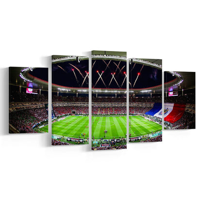 Akron Stadium, Stadium Canvas, Sport Art, Gift for him, 5 Panel, Large Canvas, Canvas Print Wall Art