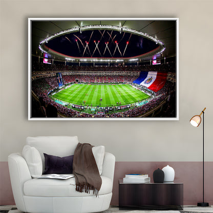 Akron Stadium, Stadium Canvas, Sport Art, Framed Canvas Print Wall Art, Floating Frame