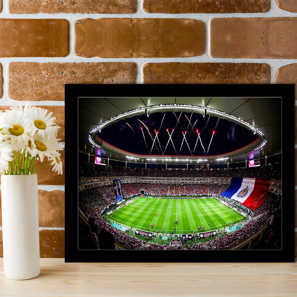 Akron Stadium, Stadium Canvas, Sport Art, Gift for him, Framed Art Print Wall Decor, Picture Framed