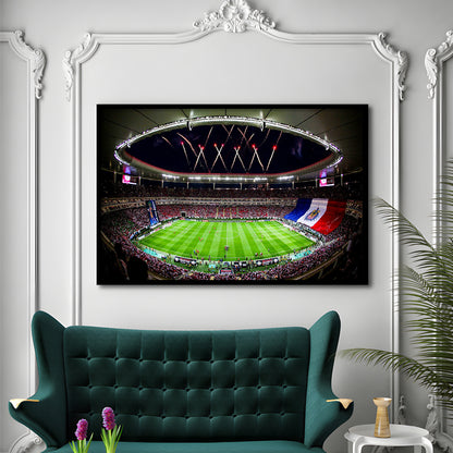 Akron Stadium, Stadium Canvas, Sport Art, Gift for him, Framed Art Print Wall Decor, Picture Framed