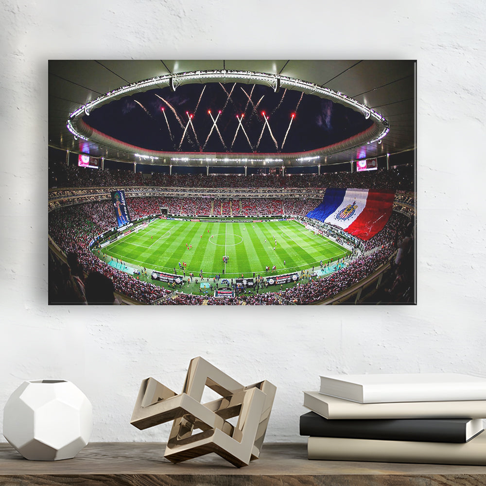Akron Stadium, Stadium Canvas, Sport Art, Gift for him, Man Cave Decor, Art Print, Canvas Print Wall Art