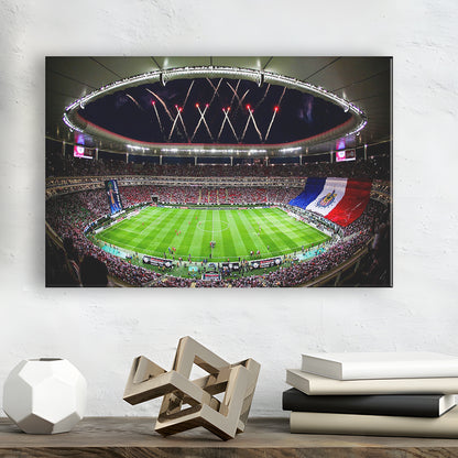 Akron Stadium, Stadium Canvas, Sport Art, Gift for him, Man Cave Decor, Art Print, Canvas Print Wall Art