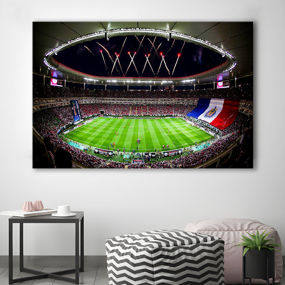 Akron Stadium, Stadium Canvas, Sport Art, Gift for him, Man Cave Decor, Art Print, Canvas Print Wall Art