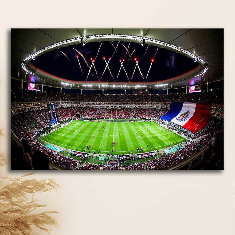 Akron Stadium, Stadium Canvas, Sport Art, Gift for him, Man Cave Decor, Art Print, Canvas Print Wall Art