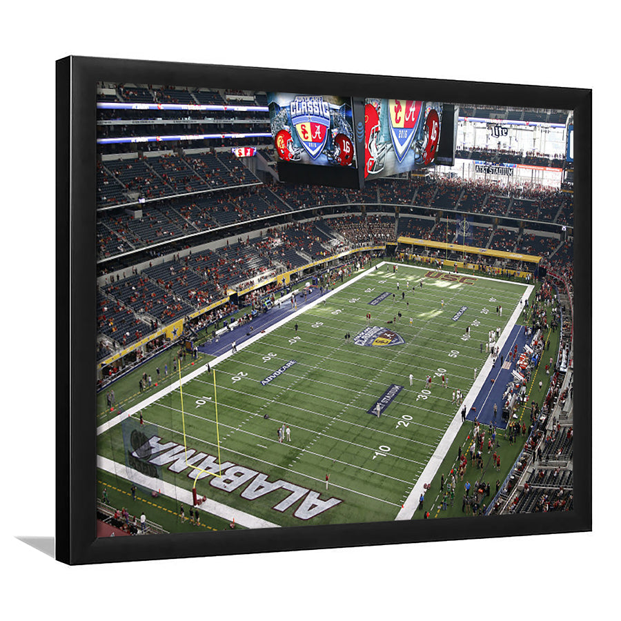 Alabama in Att Stadium, Stadium Canvas, Sport Art, Gift for him, Framed Art Print Wall Decor, Picture Framed