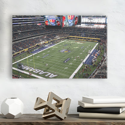 Alabama in Att Stadium, Stadium Canvas, Sport Art, Gift for him, Man Cave Decor, Art Print, Canvas Print Wall Art
