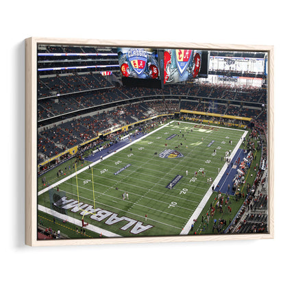 Alabama in Att Stadium, Stadium Canvas, Sport Art, Framed Canvas Print Wall Art, Floating Frame