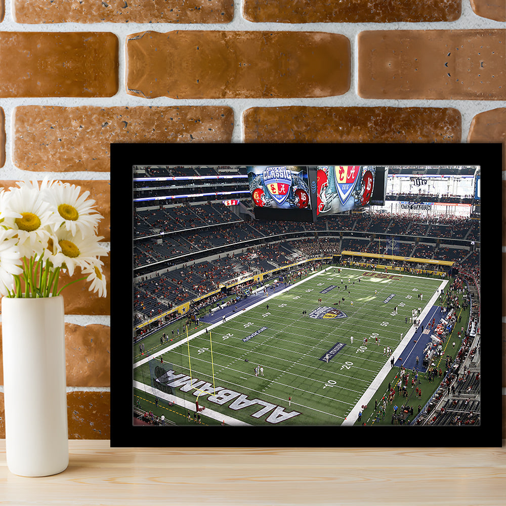 Alabama in Att Stadium, Stadium Canvas, Sport Art, Gift for him, Framed Art Print Wall Decor, Picture Framed