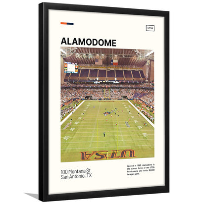 Alamodome Stadium Print, Stadium Art, Gifts for him, Sport Art, Framed Art Print Wall Decor