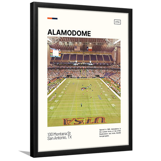 Alamodome Stadium Print, Stadium Art, Gifts for him, Sport Art, Framed Art Print Wall Decor
