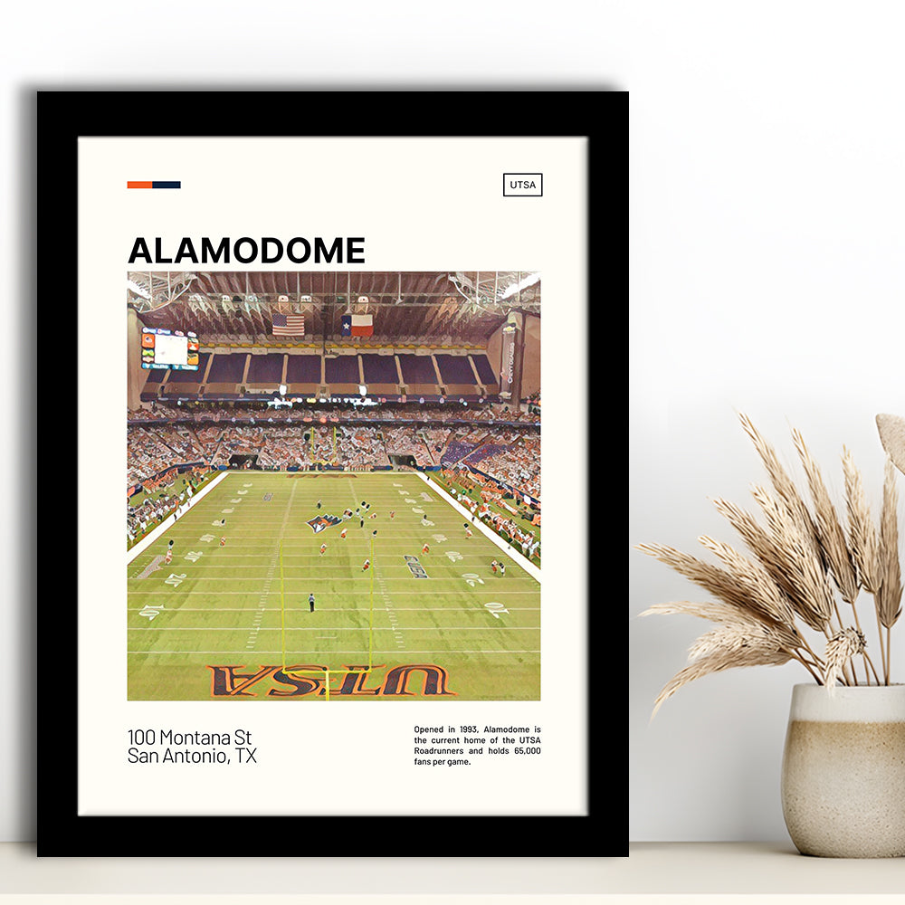 Alamodome Stadium Print, Stadium Art, Gifts for him, Sport Art, Framed Art Print Wall Decor