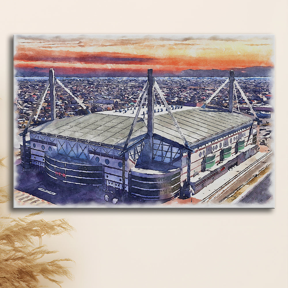 Alamodome Stadium, UTSA Roadrunners Watercolor, Sport Art, Gifts for him, Canvas Print Wall Art