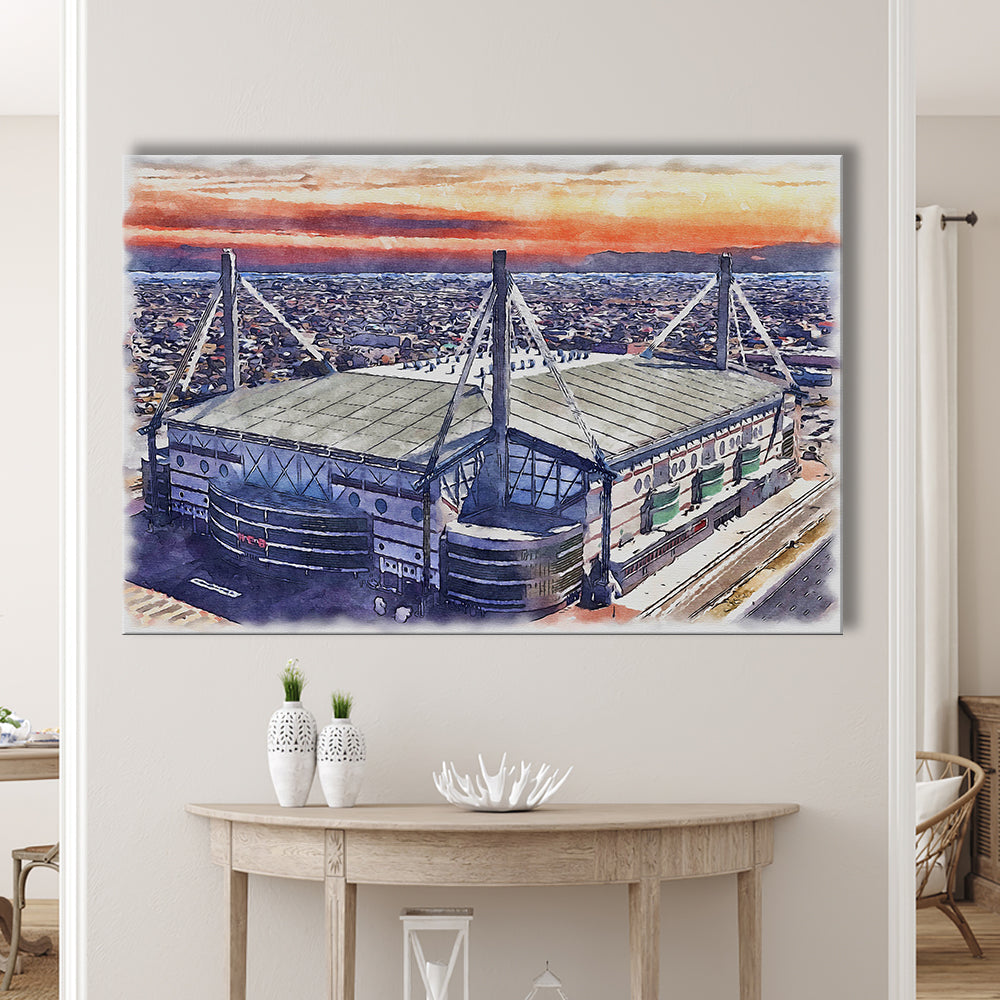 Alamodome Stadium, UTSA Roadrunners Watercolor, Sport Art, Gifts for him, Canvas Print Wall Art