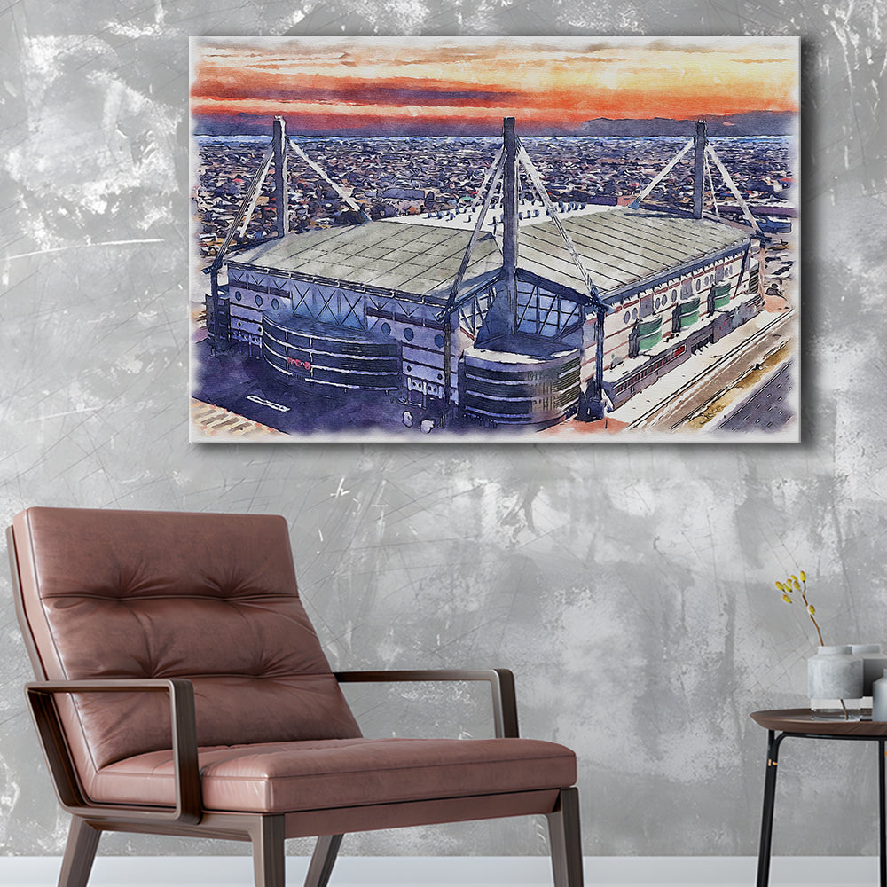 Alamodome Stadium, UTSA Roadrunners Watercolor, Sport Art, Gifts for him, Canvas Print Wall Art