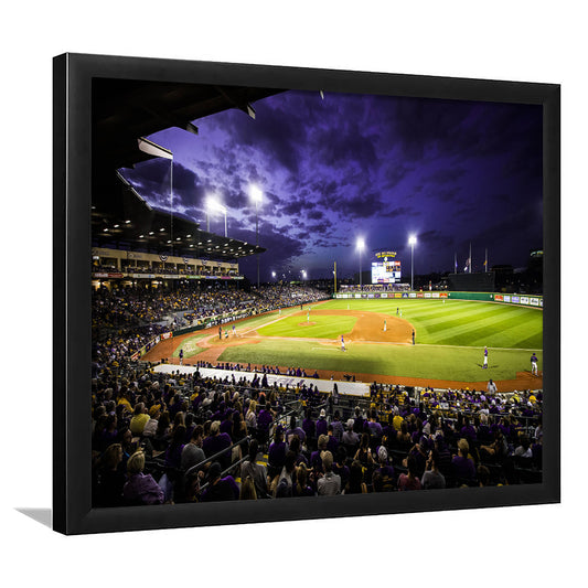 Alex Box Stadium, Stadium Canvas, Sport Art, Gift for him, Framed Art Print Wall Decor, Picture Framed