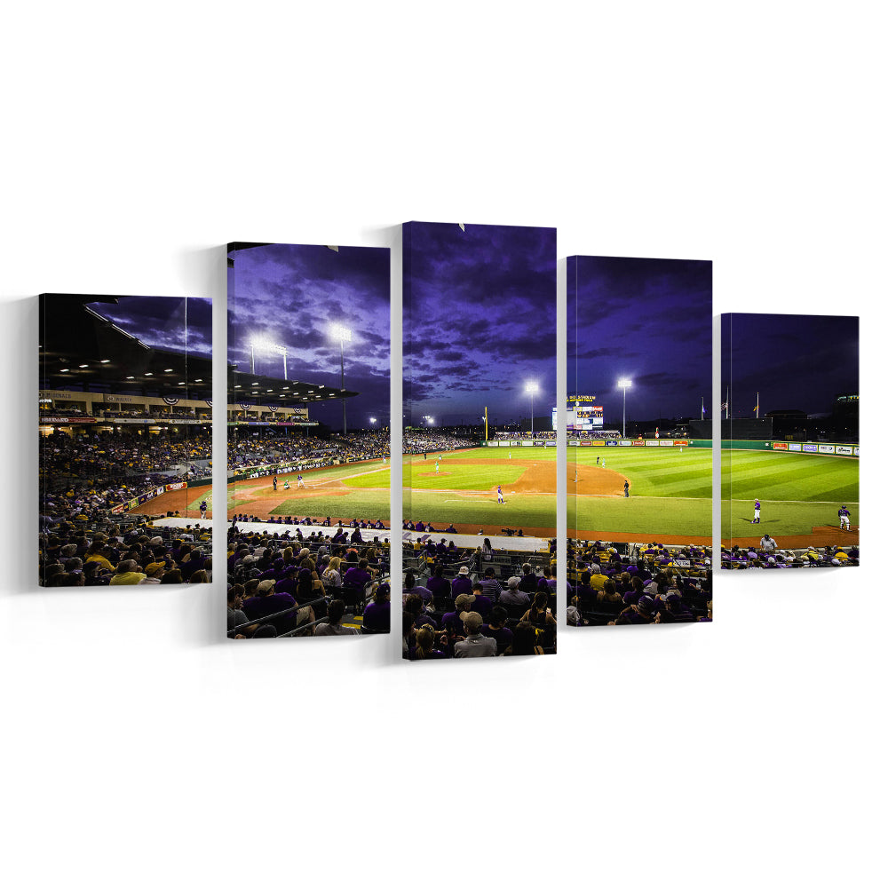 Alex Box Stadium, Stadium Canvas, Sport Art, Gift for him, 5 Panel, Large Canvas, Canvas Print Wall Art