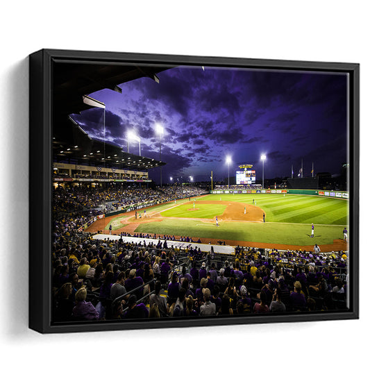 Alex Box Stadium, Stadium Canvas, Sport Art, Framed Canvas Print Wall Art, Floating Frame