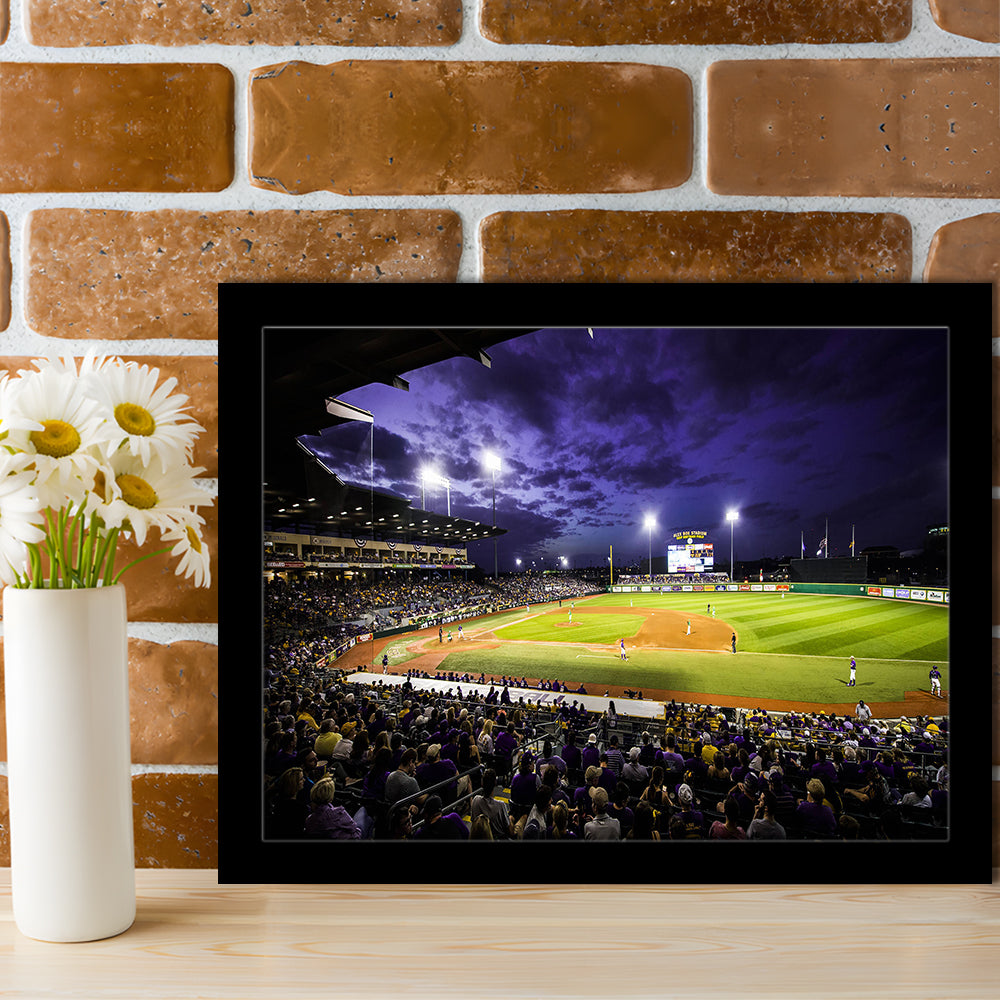 Alex Box Stadium, Stadium Canvas, Sport Art, Gift for him, Framed Art Print Wall Decor, Picture Framed