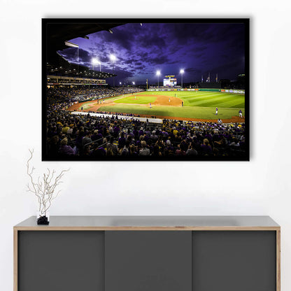 Alex Box Stadium, Stadium Canvas, Sport Art, Gift for him, Framed Art Print Wall Decor, Picture Framed