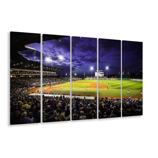 Alex Box Stadium, Stadium Canvas, Sport Art, 5 Panel B, Extra Large Canvas, Canvas Print Wall Art